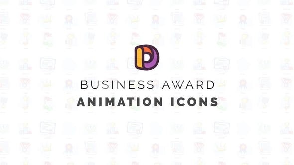 商业奖动画图标动态演绎AE模板