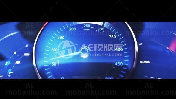 汽车速度表展示AE模板