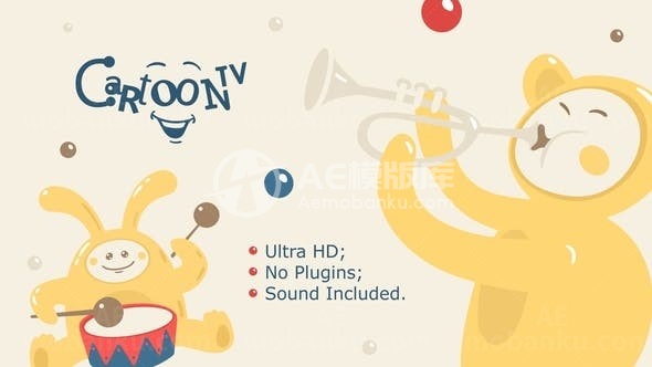 卡通电视动态演绎AE模板