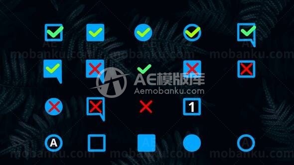 复选框列表构造器AE模板