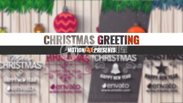 欢庆圣诞节AE模板