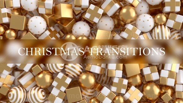 圣诞舞会音乐球过渡演绎AE模板