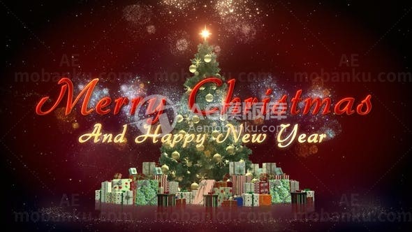 圣诞礼物展示AE模板