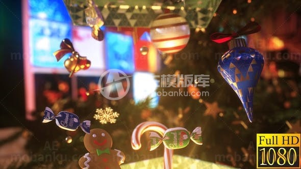 圣诞礼物展示AE模板