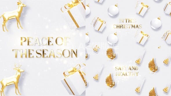 圣诞祝福动态演绎AE模板