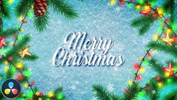 圣诞祝福动态演绎AE模板