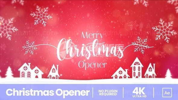 新年圣诞快乐介绍演绎AE模板