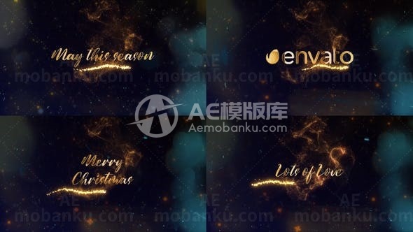 圣诞魔法祝福AE模板