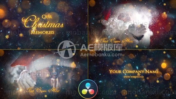 圣诞记忆幻灯片展示AE模板