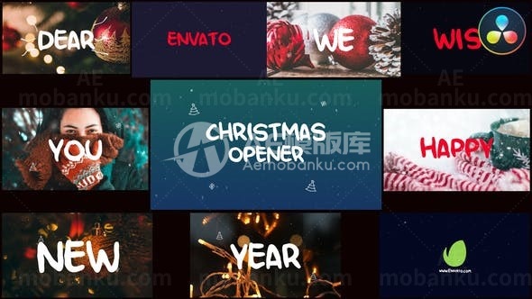 圣诞揭幕战演绎AE模板