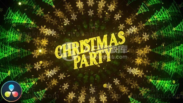 圣诞派对邀请演绎AE模板