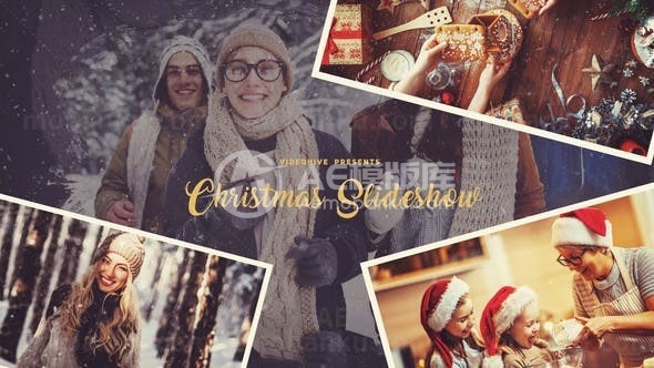 圣诞幻灯片展示AE模板