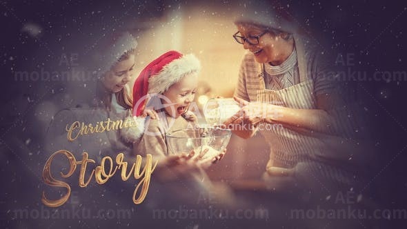 圣诞幻灯片展示AE模板