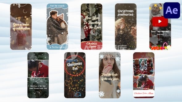 圣诞故事动态演绎AE模板