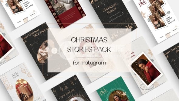 圣诞故事动态演绎AE模板