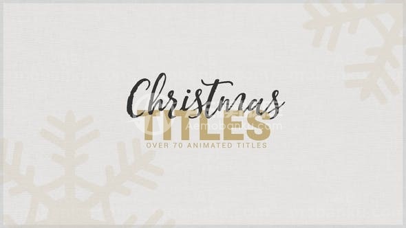 圣诞标题动态演绎AE模板