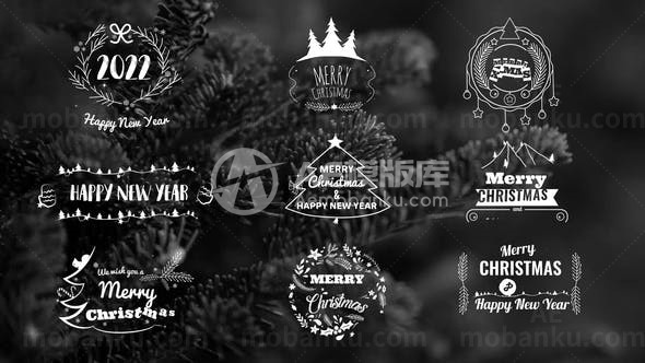 圣诞标题动态演绎AE模板