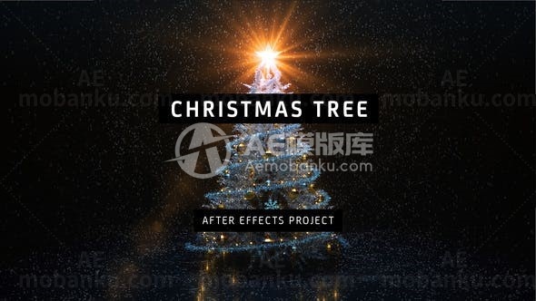 圣诞树动态演绎AE模板