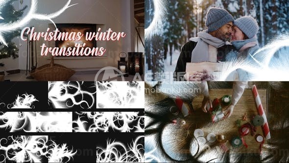 圣诞冬季过渡演绎AE模板