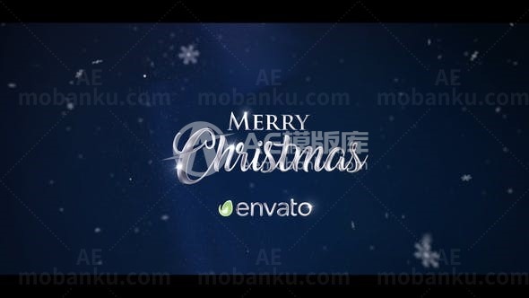 圣诞祝福展示AE模板