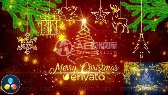 圣诞祝福展示AE模板