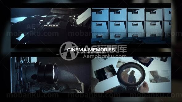 电影记忆图片视频展示AE模板