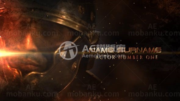 电影史诗标题展示AE模板