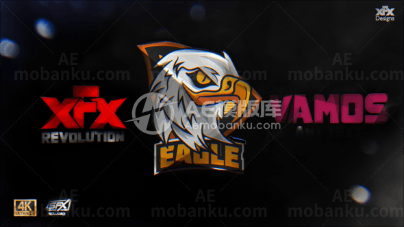 电影灯光标志展示演绎AE模板