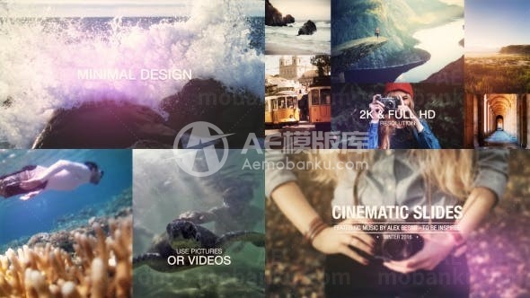 电影幻灯片展示AE模板