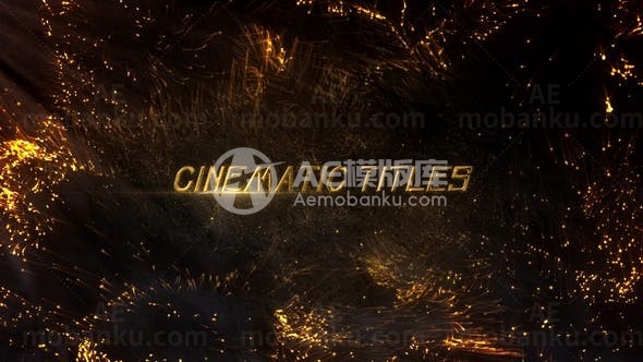 电影标题展示AE模板