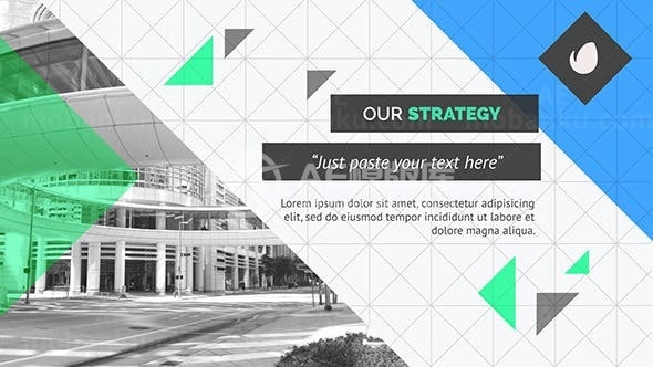 商业展示标题图片展示AE模板