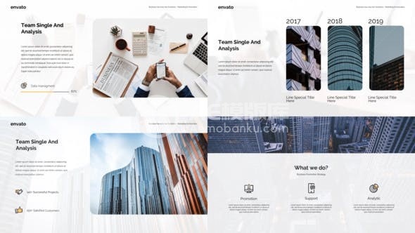 企业信息图表动态展示宣传片AE模板