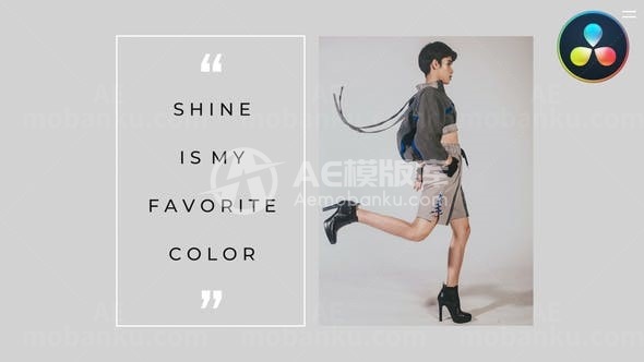 简约时尚图片视频展示AE模板