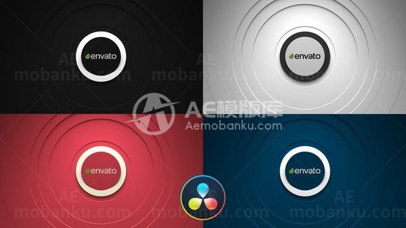 商务徽标旋转展示演绎AE模板