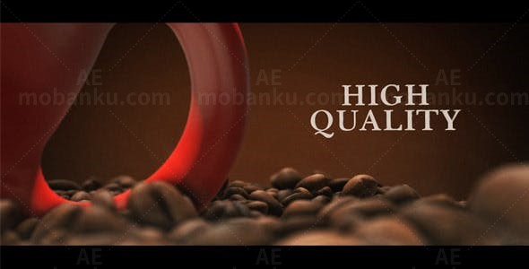 咖啡产品推广宣传促销AE模板