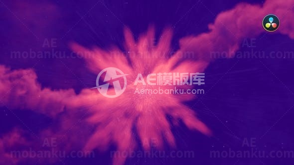 彩色爆炸标志展示演绎AE模板