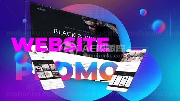 彩色现代网络宣传片展示AE模板