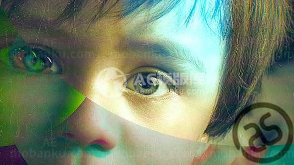 彩色时尚图片视频展示AE模板