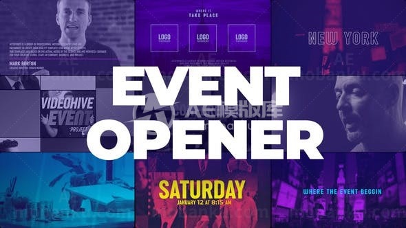 活动宣传片视频展示AE模板