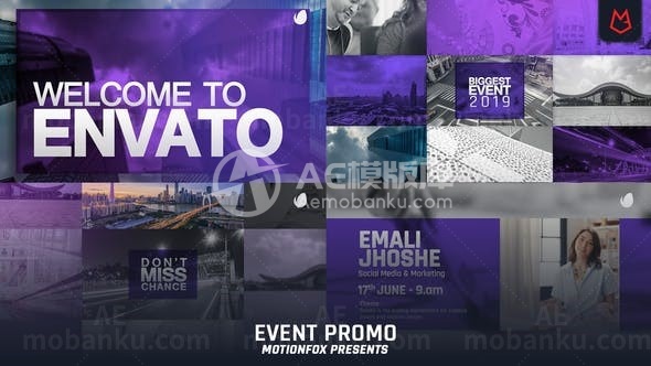 企业活动宣传片展示AE模板