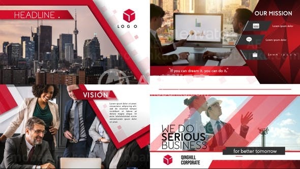 公司信息宣传推广AE模板