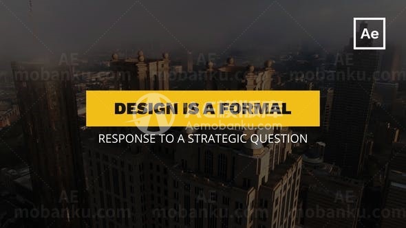 公司多组标题动态演绎AE模板