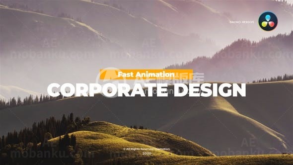 公司多组标题动态演绎AE模板