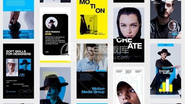 公司手机应用程序动态演绎AE模板