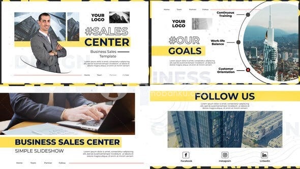 创意商业公司幻灯片展示AE模板