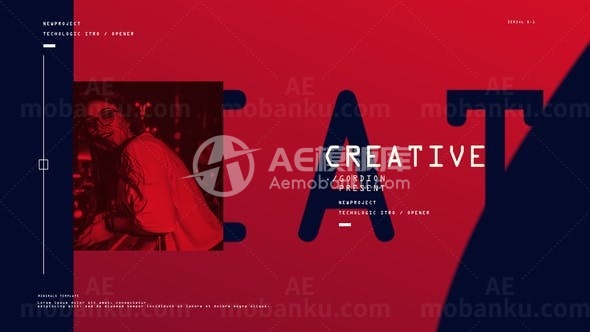 创意抽象标题演绎AE模板