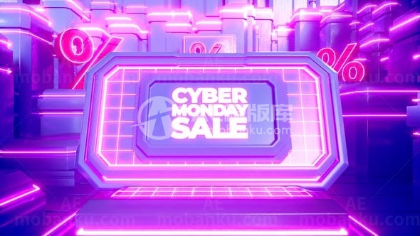 销售标志展示演绎AE模板