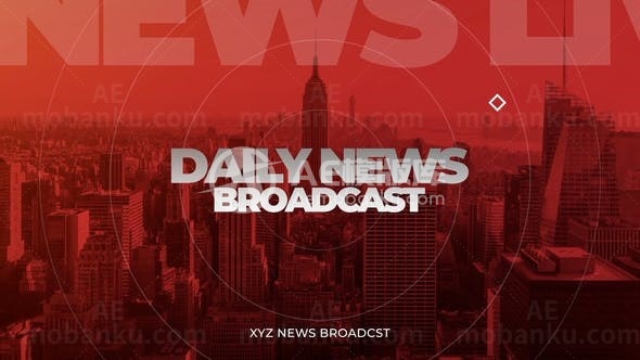 新冠病毒新闻报道AE模板