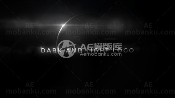 黑暗与光明标志演绎AE模板