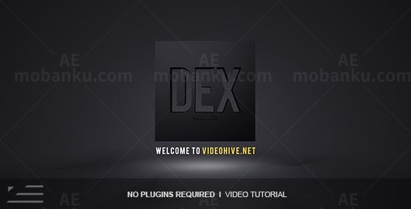 德克斯标志展示演绎AE模板